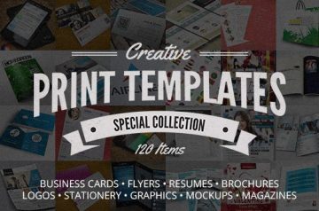 Creative Print Templates Bundle with 120 Premium Items - Only $19