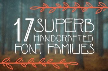 17 Superb Handcrafted Font Families & Bonus Vector Files