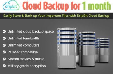 DripBit Cloud Backup: Unlimited Computers & Unlimited Backup