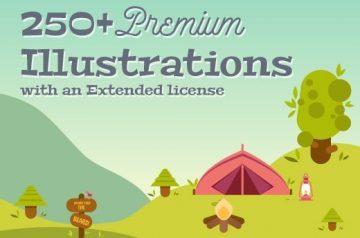 250+ Simple Illustrations Bundle