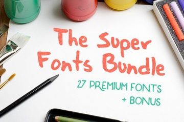 The Super Fonts Bundle: 27 Premium Fonts + Bonus - Only $39