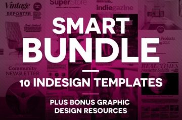 Smart Bundle: 10 InDesign Templates Plus Bonus - Only $29
