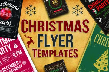 10 Christmas Flyers with a Commercial License -Only $9