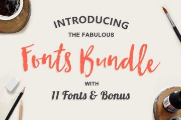 Fabulous Fonts Bundle with 11 Fonts & Bonus - Only $33