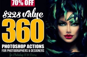 Creative Photoshop Actions: 360 Photoshop Actions Bundle - Only $69