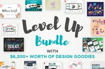 The Level Up Bundle with $6,300+ Worth of Design Goodies - From $59