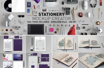 Stationery Mockup Creator with 150+ Items for Only $25
