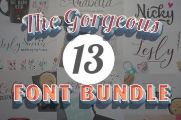 Gorgeous Font Bundle with an Extended License - Only $17