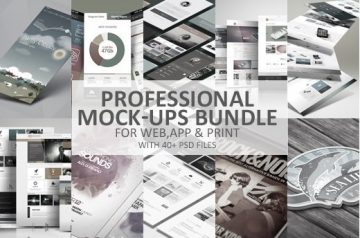 Professional Mock-ups Bundle with 40+ Files - Only $12