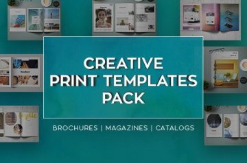 Professional brochures: Creative Print Templates Pack for Only $15