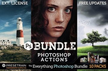 Pro Photoshop Actions Bundle with Extended License - Only $29
