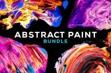 Abstract Paint Bundle - 40 custom abstract paintings created by hand