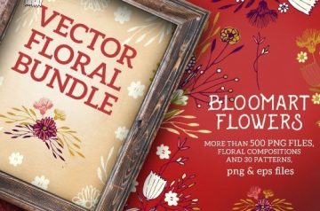 Floral compositions, patterns and separated flowers