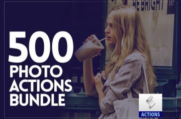 Photoshop photo actions: 500 Amazing Photoshop Actions Bundle