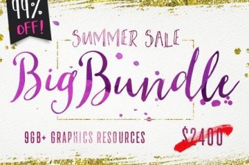 Summer Big Bundle with 9GB+ of Graphic Resources - Only $24
