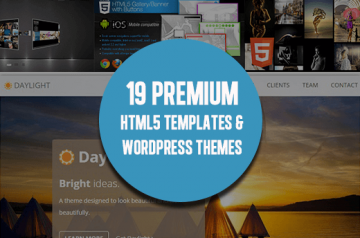 19 Premium HTML5 Templates & WordPress Themes - Only $15