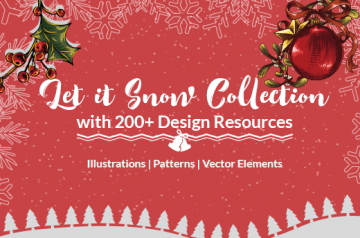 "Let It Snow" Collection with 200+ Design Resources - Only $35