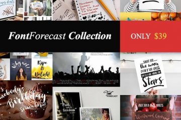 Modern calligraphy: FontForecast Collection - Only $39