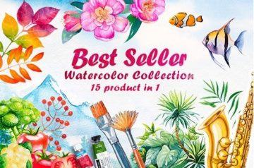 Bestseller Watercolor Collection 15 in 1 - <del>Only $39</del> $25