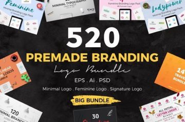 520 Premade Logo Bundle - Only $19