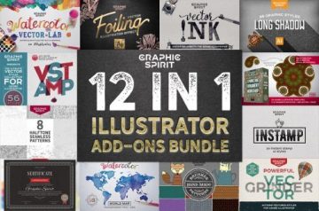 12 in 1 Illustrator Bundle - Only $29