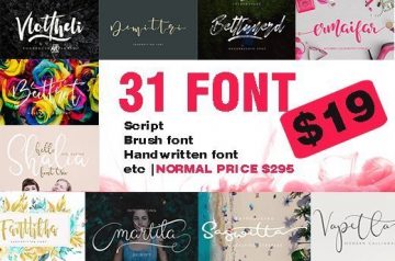 31 Studio Fonts - Only $19