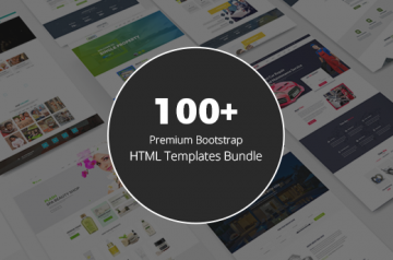 100+ Premium Bootstrap HTML Templates Bundle - Only $39