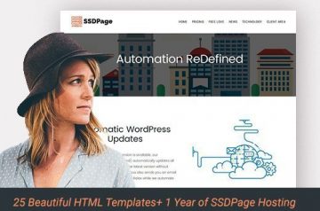 25 Beautiful HTML Templates+ 1 Year of SSD Page Hosting - Only $39