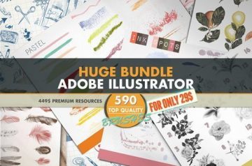 Huge Adobe Illustrator Bundle - <del>Only $29</del> $19
