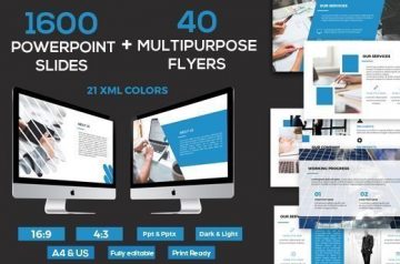 1600 PowerPoint & 40Flyers Bundle - Only $29