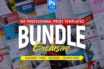 160 Print Templates Bundle - Only $19
