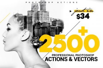 2500+ Professional Photoshop Actions and Vectors - Only $34