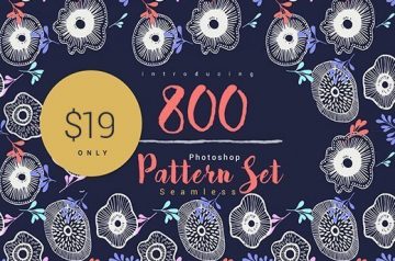 800 High-Quality Seamless Photoshop Patterns - Only $19