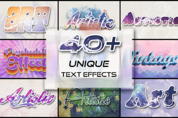 40+ Unique Text Effects To Trendify Your Designs