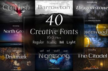 40 Creative Fonts For Incredible Designs