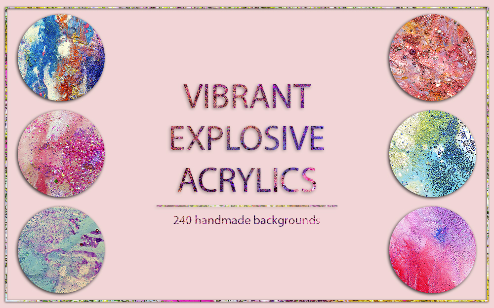 Acrylic backgrounds bundle