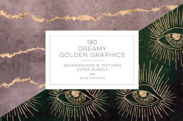 Dreamy Golden Graphics
