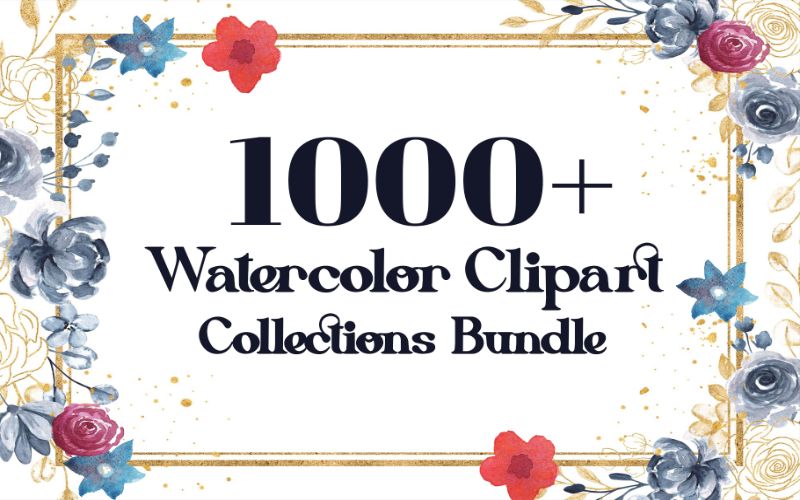 1000+ Watercolor Clipart Collection